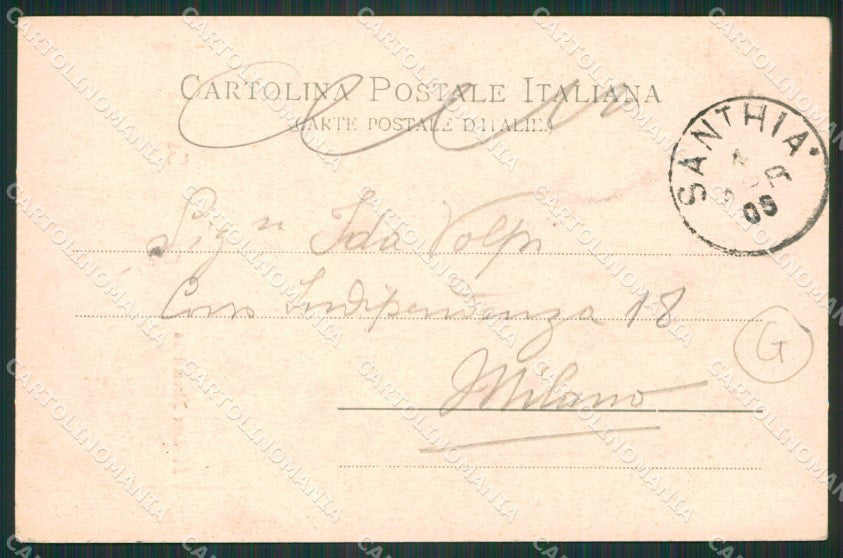 Vercelli Santhià cartolina QZ2301 – retro