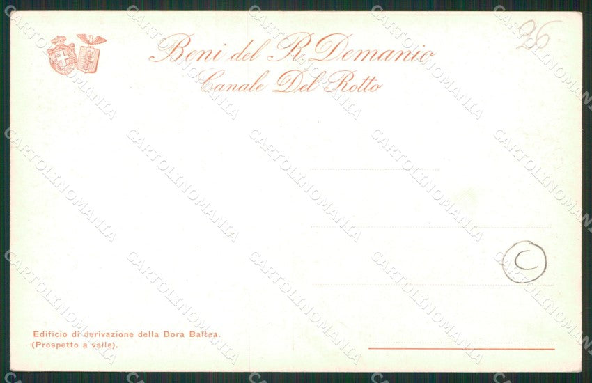 Vercelli Santhià Canale Del Rotto cartolina QZ2317 – retro
