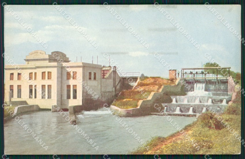 Vercelli San Germano Canale Cavour cartolina QZ2326 – fronte