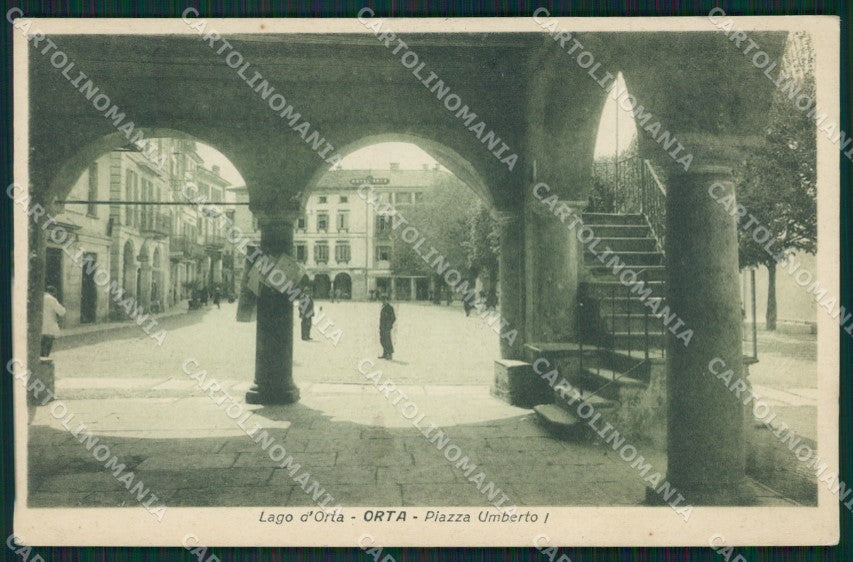Novara Orta San Giulio cartolina QZ2336 – fronte