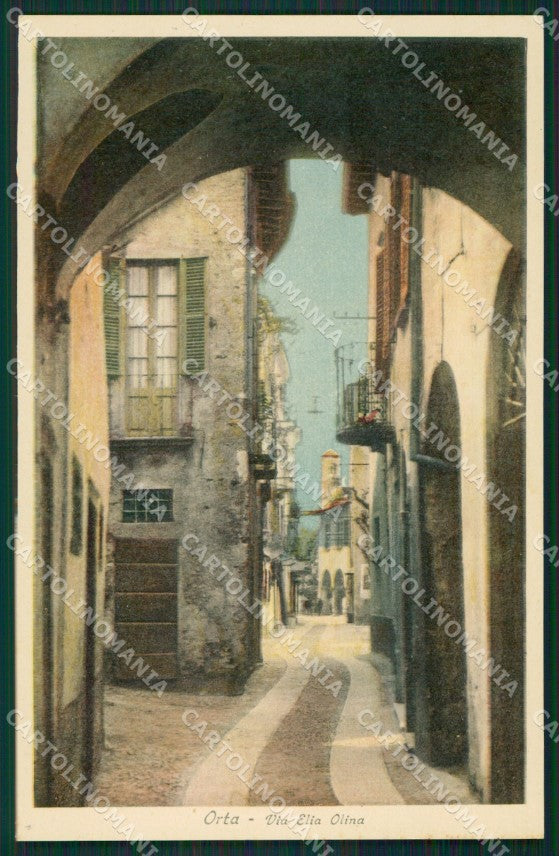 Novara Orta San Giulio cartolina QZ2338 – fronte