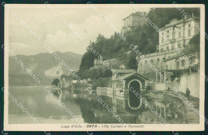 Novara Orta San Giulio cartolina QZ2339 – fronte