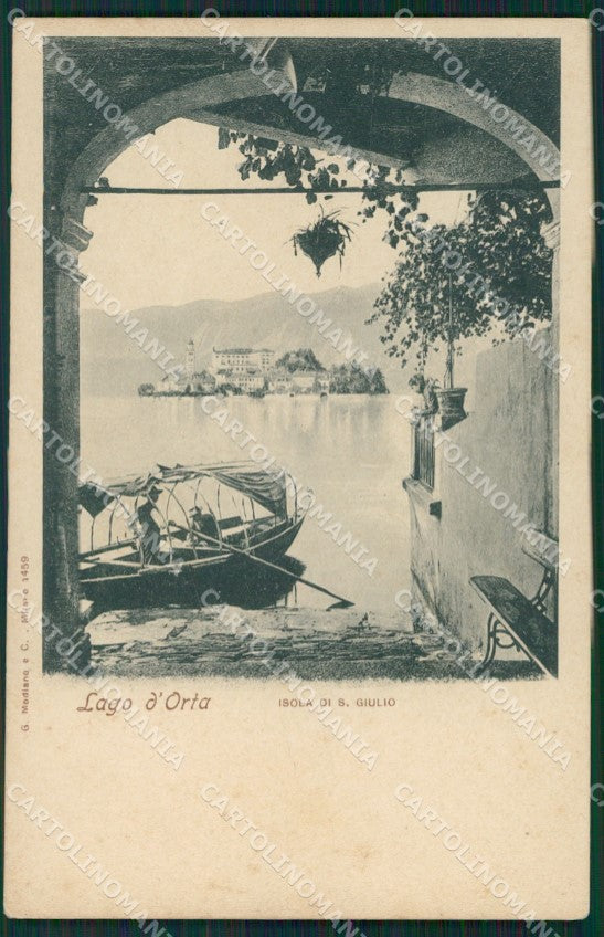 Novara Orta San Giulio cartolina QZ2340 – fronte
