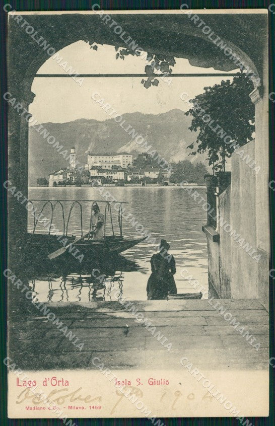 Novara Orta San Giulio cartolina QZ2342 – fronte