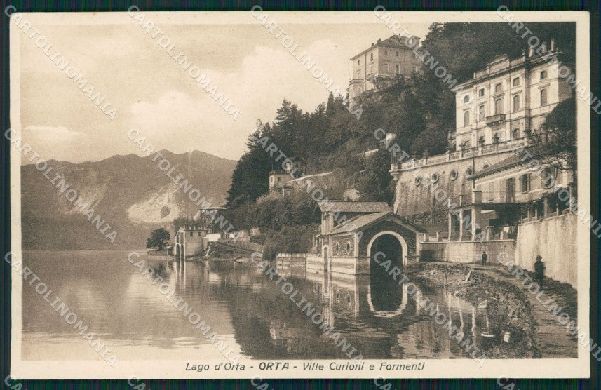 Novara Orta San Giulio cartolina QZ2343 – fronte