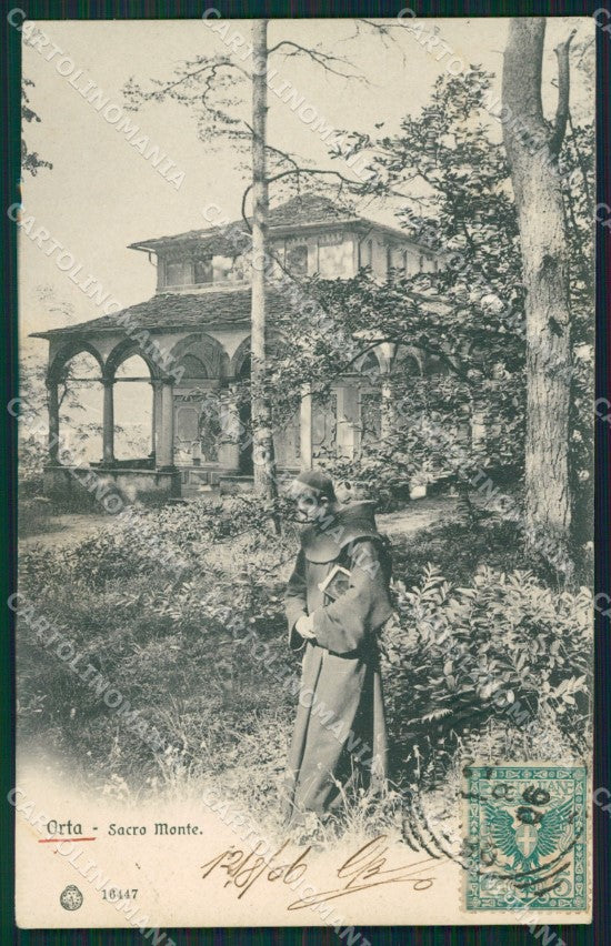Novara Orta San Giulio cartolina QZ2344 – fronte