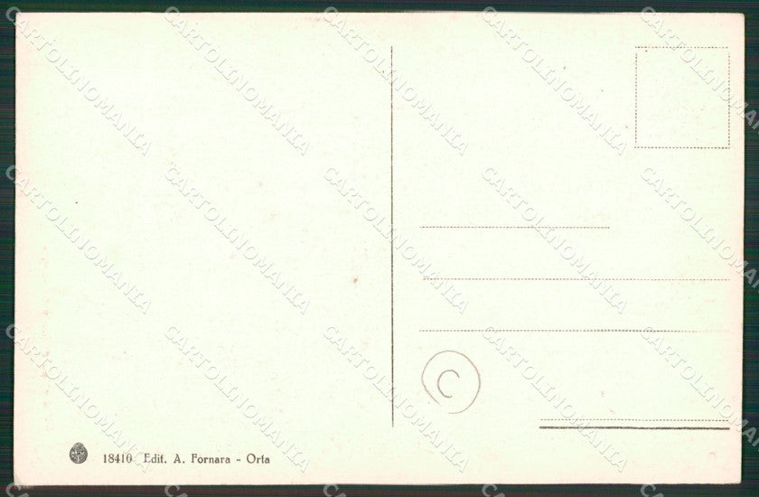 Novara Orta San Giulio cartolina QZ2345 – retro