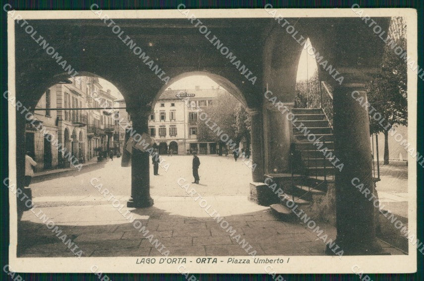 Novara Orta San Giulio cartolina QZ2346 – fronte