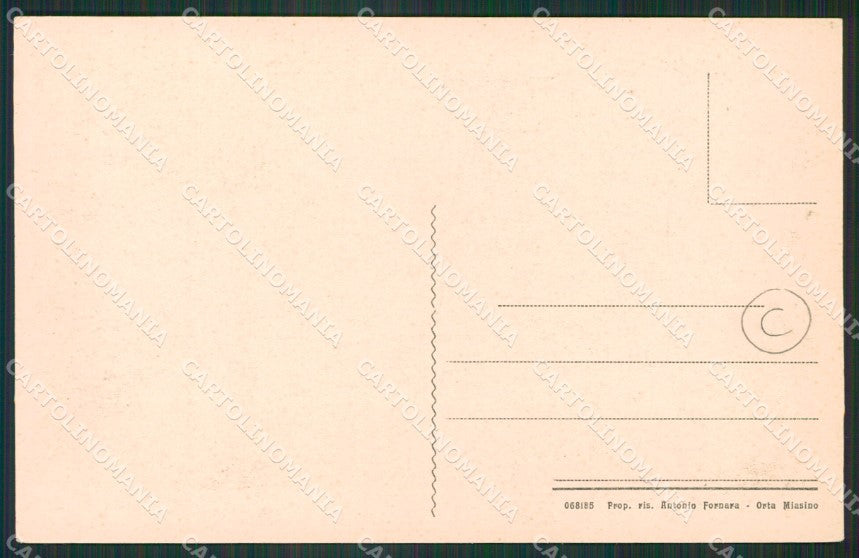 Novara Orta San Giulio cartolina QZ2348 – retro