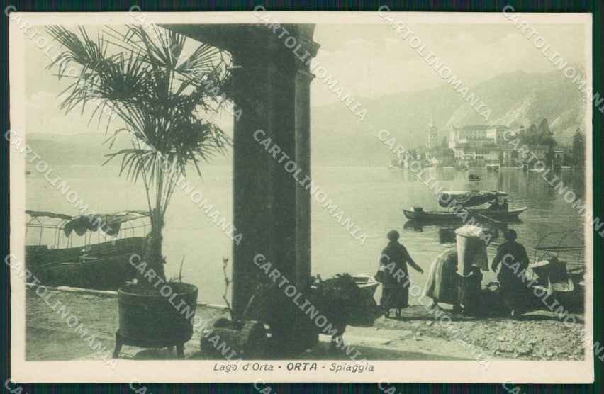 Novara Orta San Giulio cartolina QZ2349 – fronte