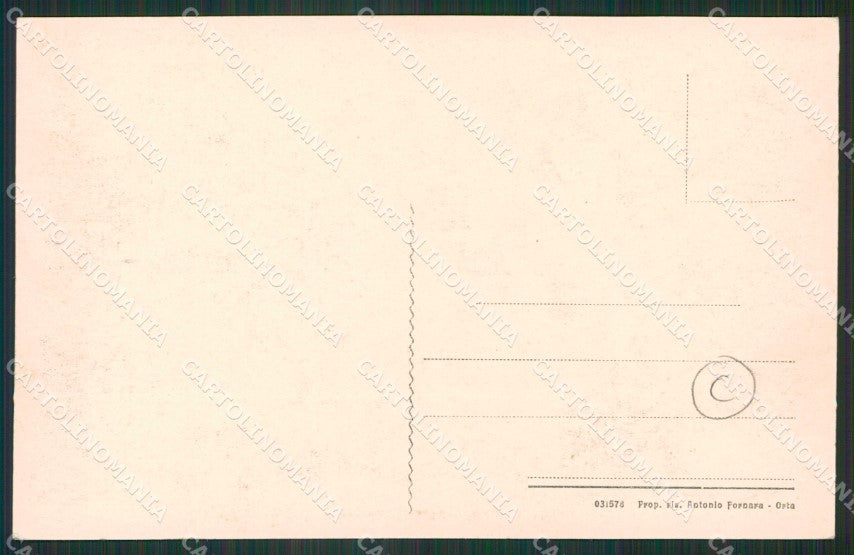 Novara Orta San Giulio cartolina QZ2349 – retro