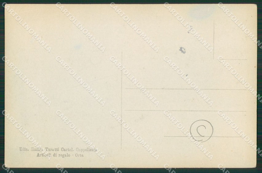 Novara Orta San Giulio Foto cartolina QZ2350 – retro