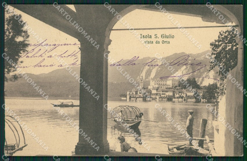 Novara Orta San Giulio cartolina QZ2351 – fronte