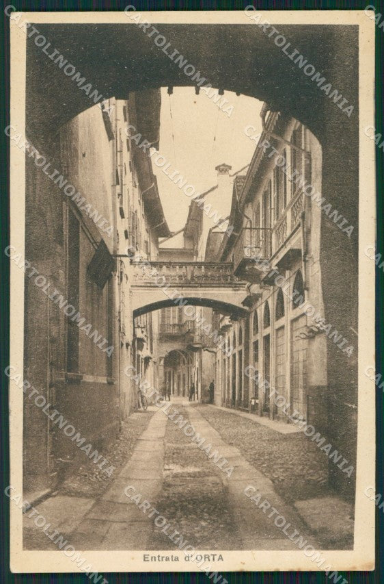 Novara Orta San Giulio cartolina QZ2353 – fronte