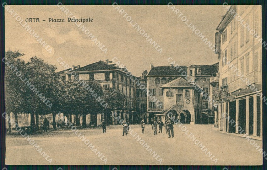 Novara Orta San Giulio cartolina QZ2356 – fronte