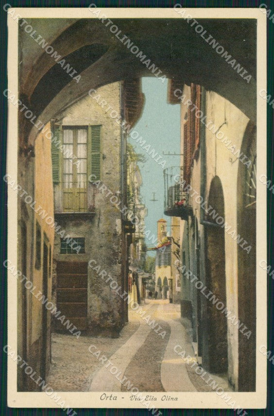 Novara Orta San Giulio cartolina QZ2358 – fronte