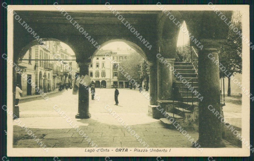Novara Orta San Giulio cartolina QZ2360 – fronte