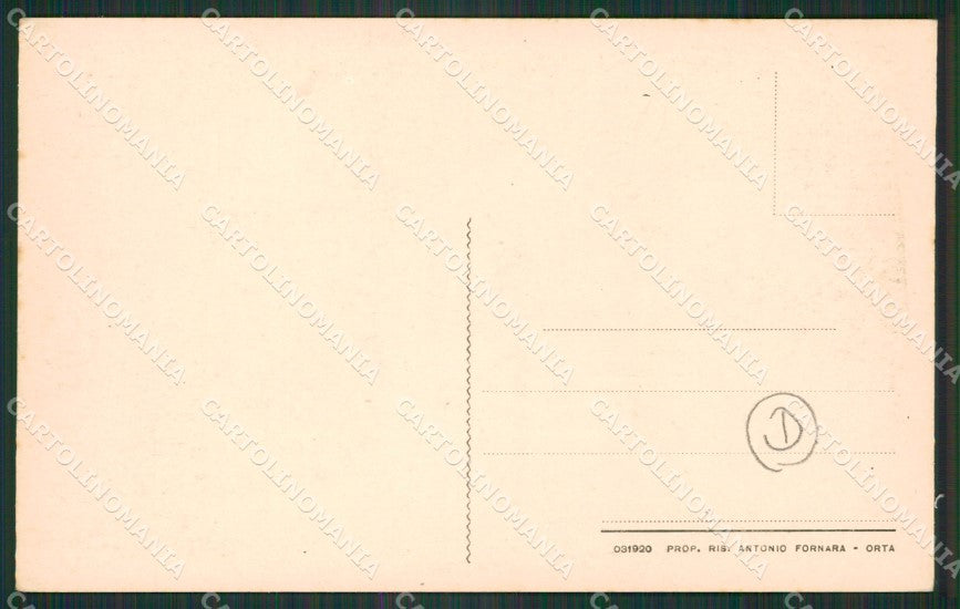 Novara Orta San Giulio cartolina QZ2360 – retro