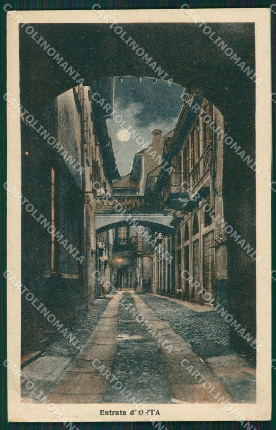 Novara Orta San Giulio Chiaro di Luna cartolina QZ2362 – fronte