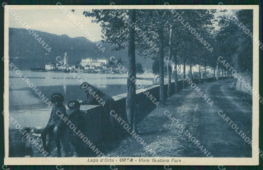 Novara Orta San Giulio cartolina QZ2367 – fronte