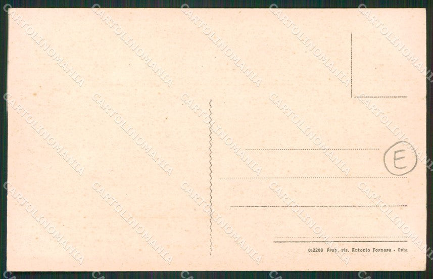 Novara Orta San Giulio cartolina QZ2367 – retro