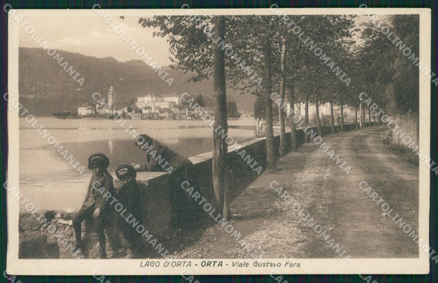 Novara Orta San Giulio cartolina QZ2372 – fronte