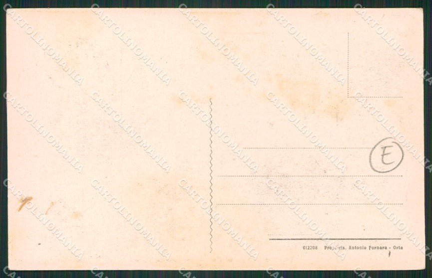 Novara Orta San Giulio cartolina QZ2372 – retro