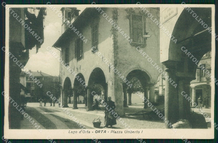 Novara Orta San Giulio cartolina QZ2373 – fronte