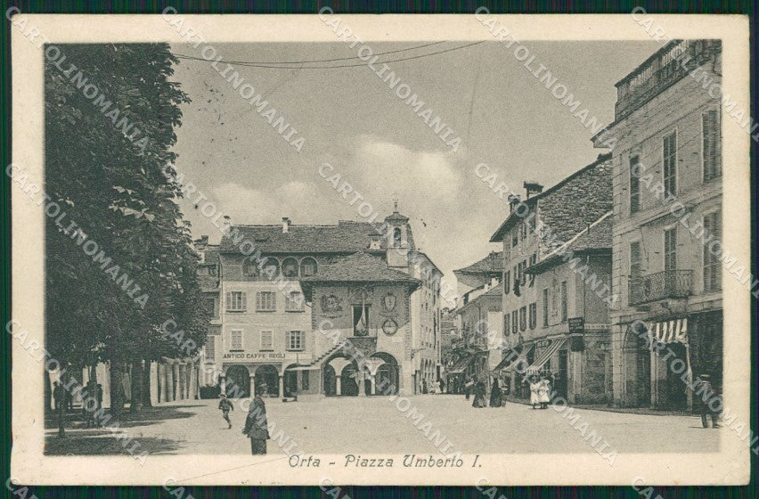 Novara Orta San Giulio cartolina QZ2374 – fronte