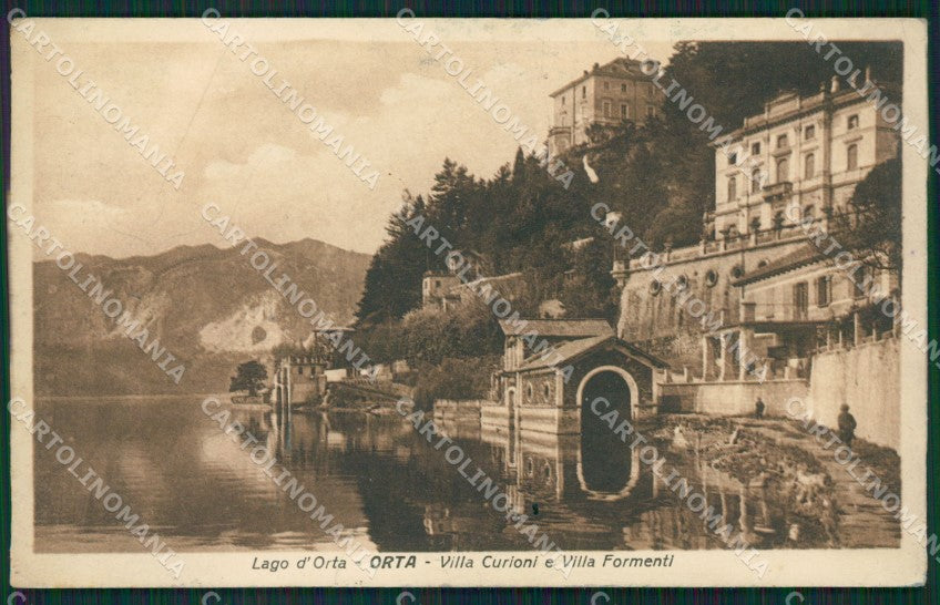 Novara Orta San Giulio cartolina QZ2376 – fronte