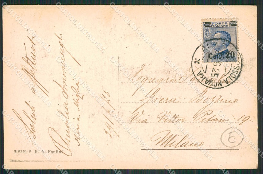 Novara Orta San Giulio cartolina QZ2378 – retro