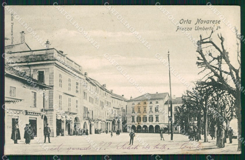 Novara Orta San Giulio cartolina QZ2379 – fronte