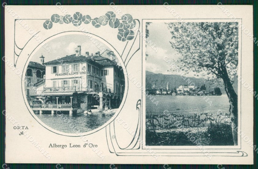 Novara Orta San Giulio cartolina QZ2380 – fronte