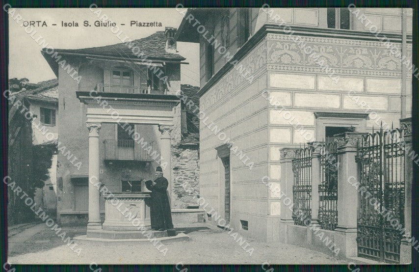 Novara Orta San Giulio cartolina QZ2381 – fronte