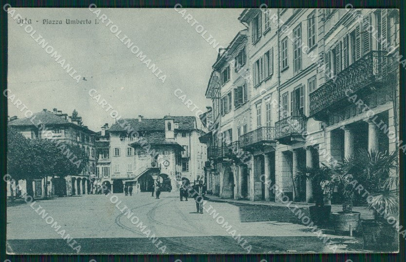 Novara Orta San Giulio cartolina QZ2383 – fronte