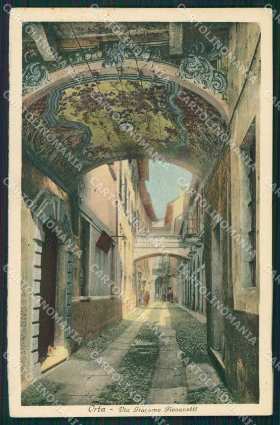 Novara Orta San Giulio cartolina QZ2384 – fronte