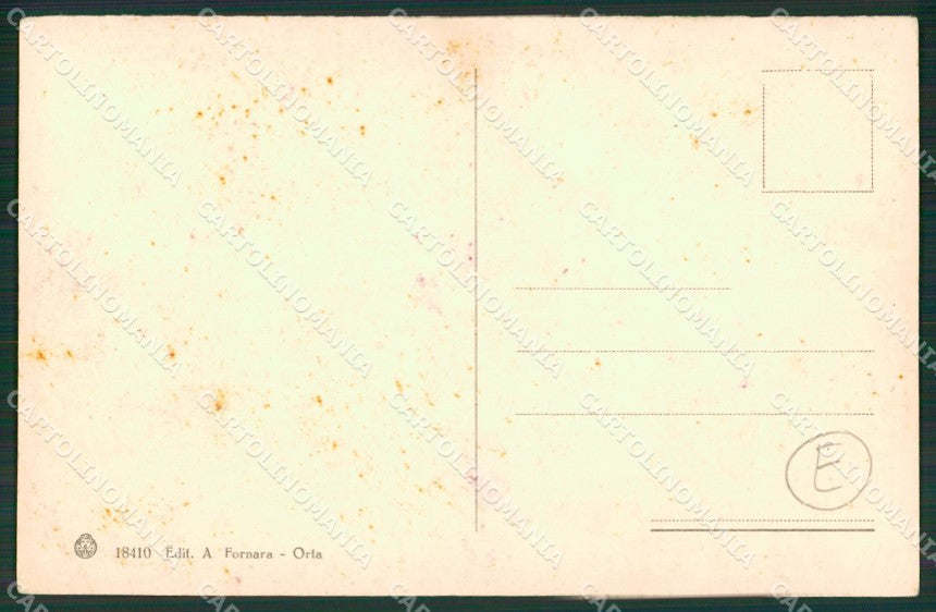 Novara Orta San Giulio cartolina QZ2384 – retro