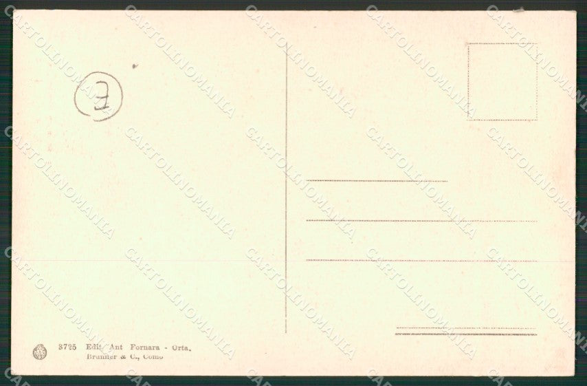 Novara Orta San Giulio cartolina QZ2387 – retro