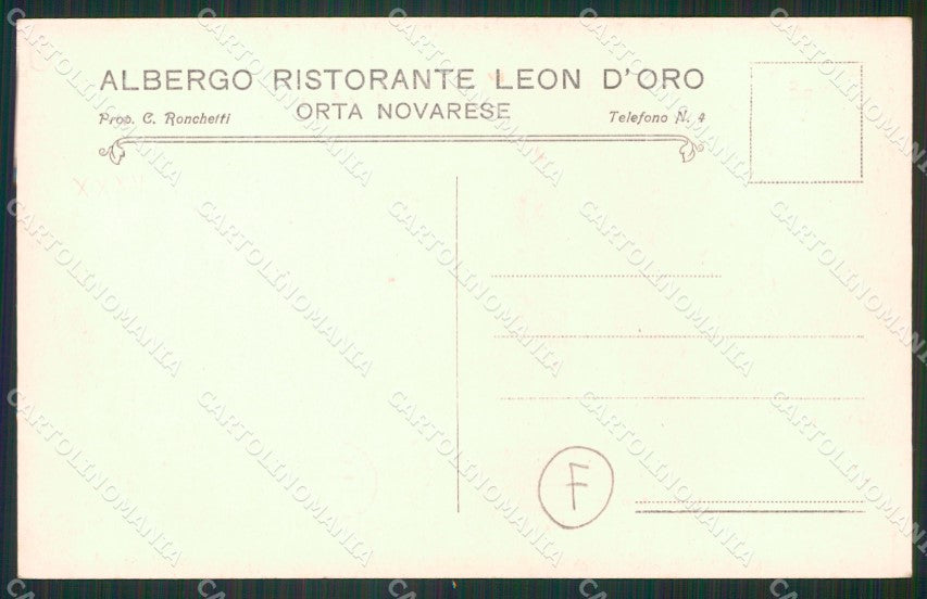 Novara Orta San Giulio cartolina QZ2394 – retro