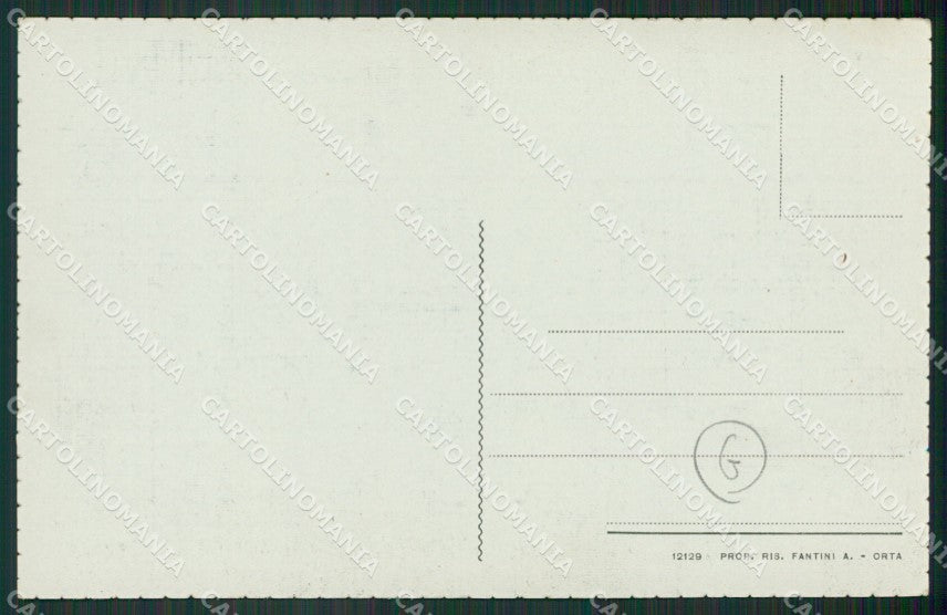 Novara Orta San Giulio Battello cartolina QZ2398 – retro