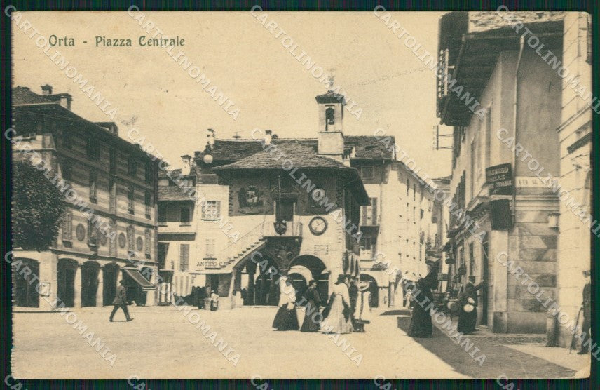 Novara Orta San Giulio cartolina QZ2399 – fronte