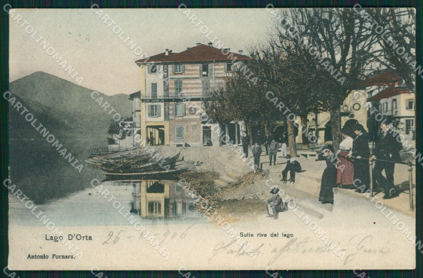 Novara Orta San Giulio cartolina QZ2400 – fronte