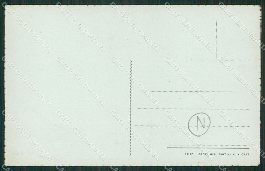 Novara Orta San Giulio Mercato cartolina QZ2410 – retro