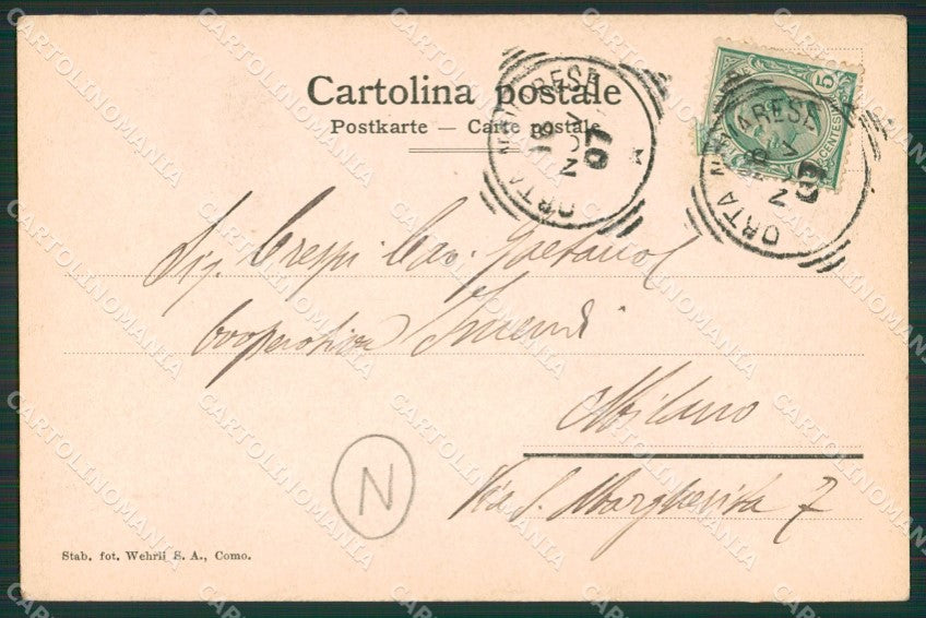 Novara Orta San Giulio cartolina QZ2413 – retro