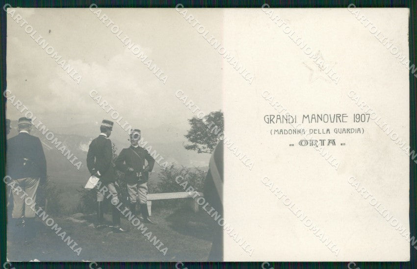 Novara Orta San Giulio Militari Savoia Madonna Guardia NPG Foto cartolina QZ2416 – fronte