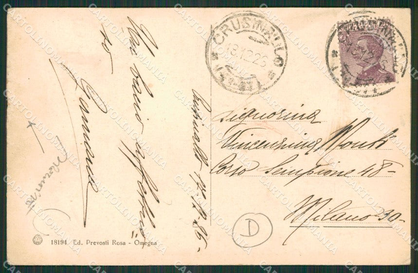Verbania Omegna PIEGHINE cartolina QZ2431 – retro
