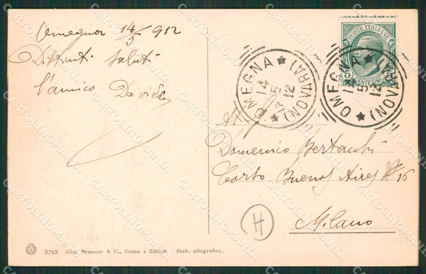 Verbania Omegna cartolina QZ2452 – retro