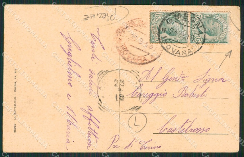 Verbania Omegna Quarna Costumi PIEGHE cartolina QZ2455 – retro