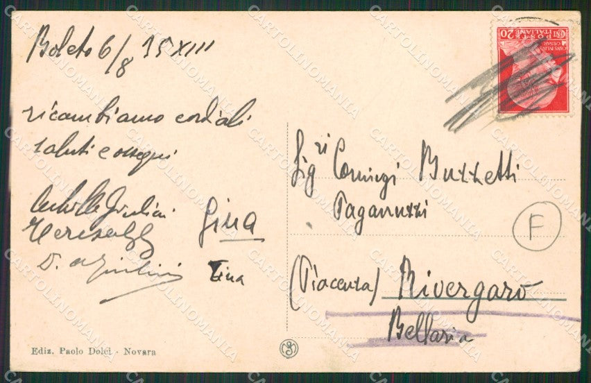 Verbania Madonna del Sasso Boleto cartolina QZ2492 – retro