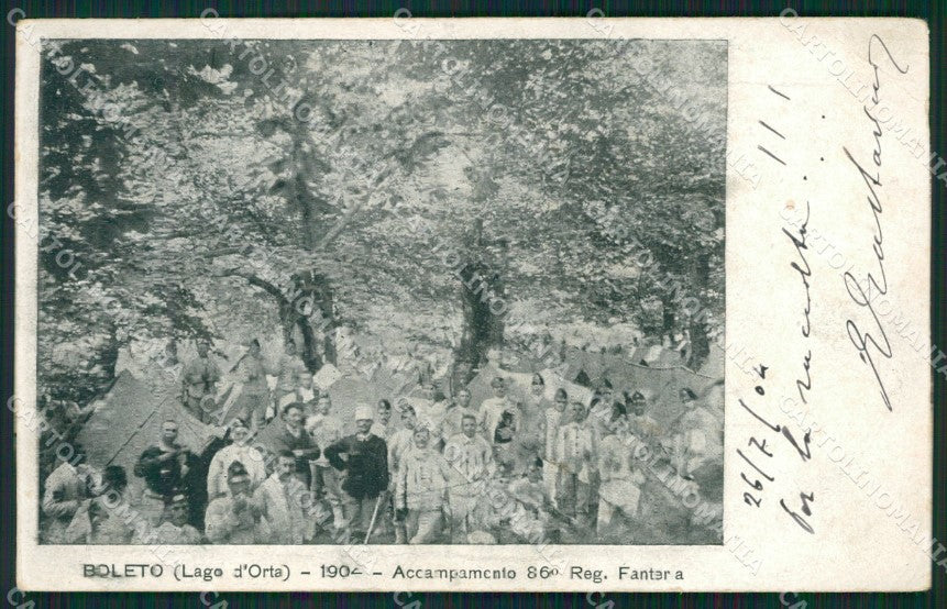 Verbania Madonna del Sasso Boleto Militari Fanteria cartolina QZ2494 – fronte